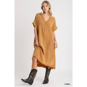 Gauze Midi Dress