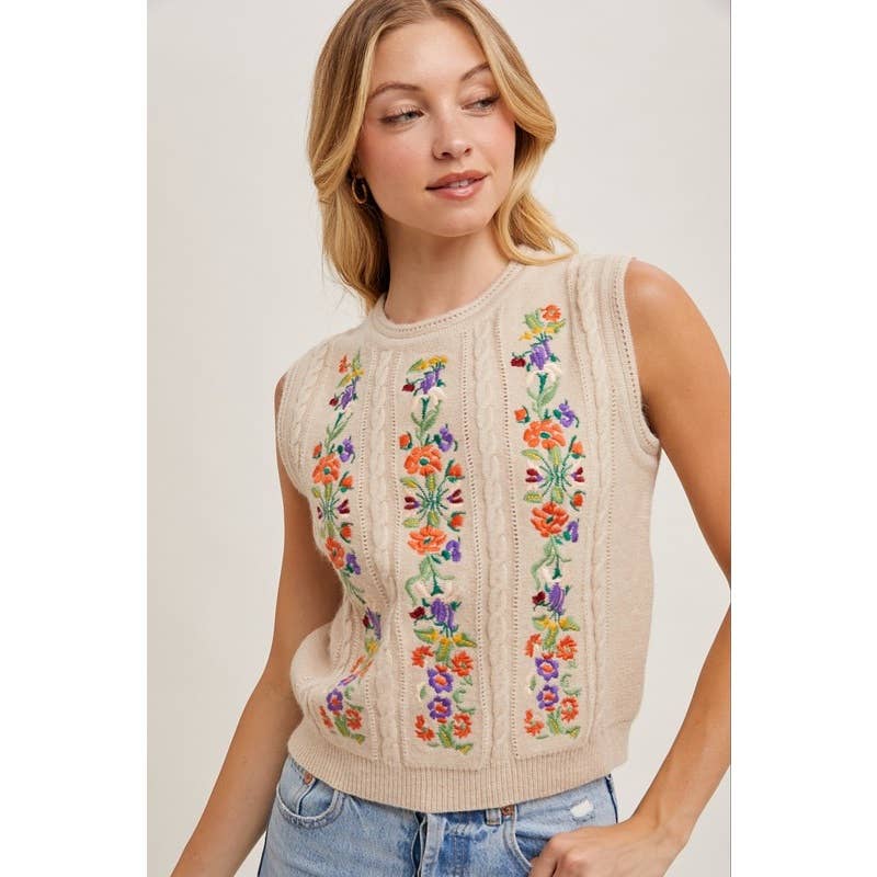 EMBROIDERED TANK TOP