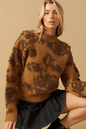 textured pullover sweater