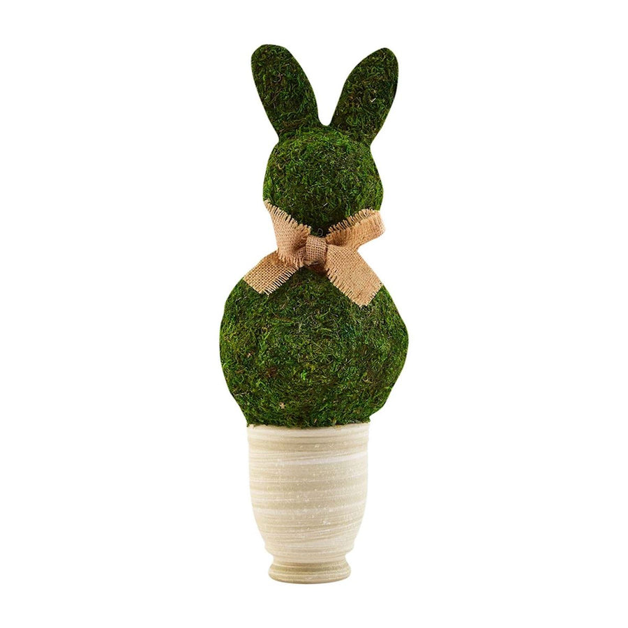 Large Preserved Moss Bunny Pot