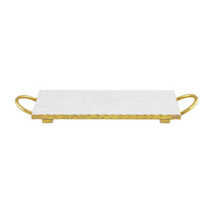 Gold Edge Marble Board with Handles