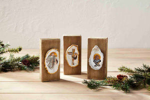Nativity Oyster Plaque
