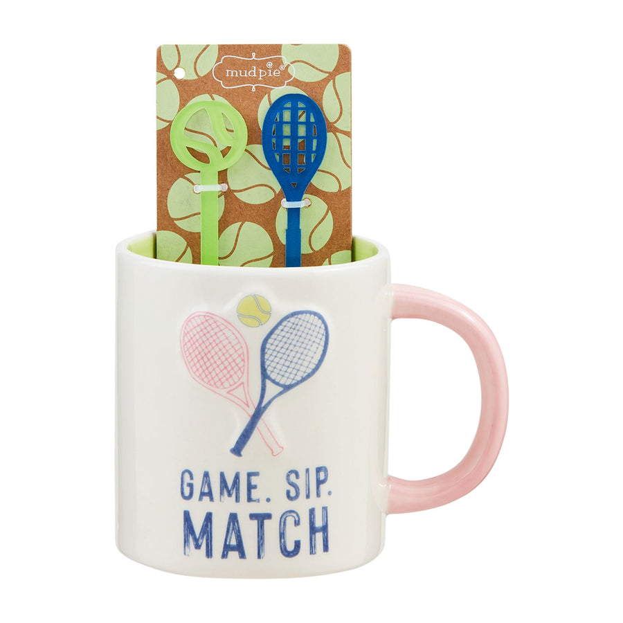 Game Tennis Mug and Stirrer Set