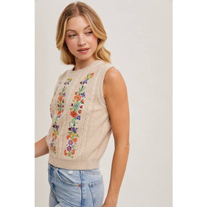 EMBROIDERED TANK TOP