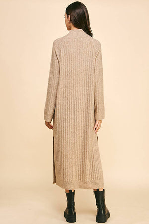 MOCK NECK SWEATER MAXI DRESS