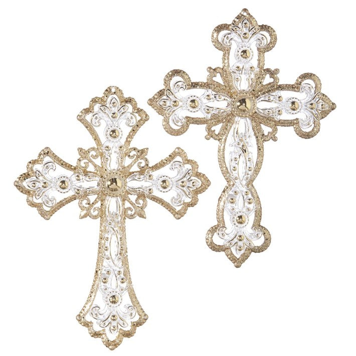 5” Jeweled Cross Ornament