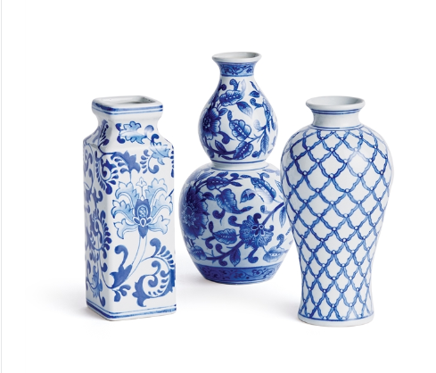 Blue and White Vases