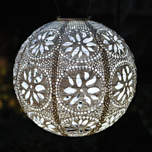 Boho Pearl Globe Lantern