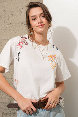 Western Motif Graphic Shirt