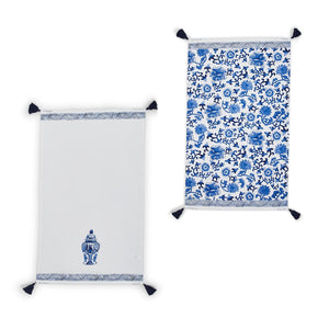 Blue and White Dish Towels S/2