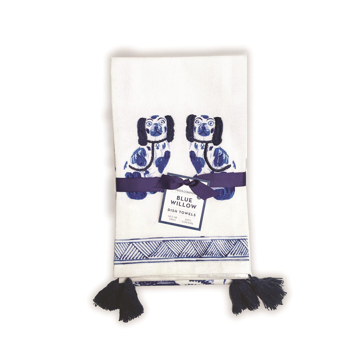 Blue and White Dish Towels S/2