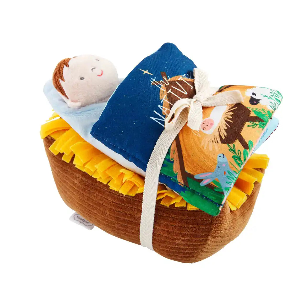 Nativity Book and Singing Baby Jesus Set