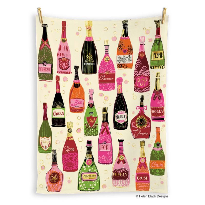 Bubble Pop Fizz - Cotton Tea Towel