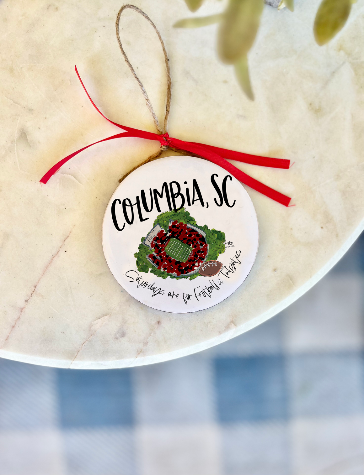 Columbia, SC College Town Christmas Ornament