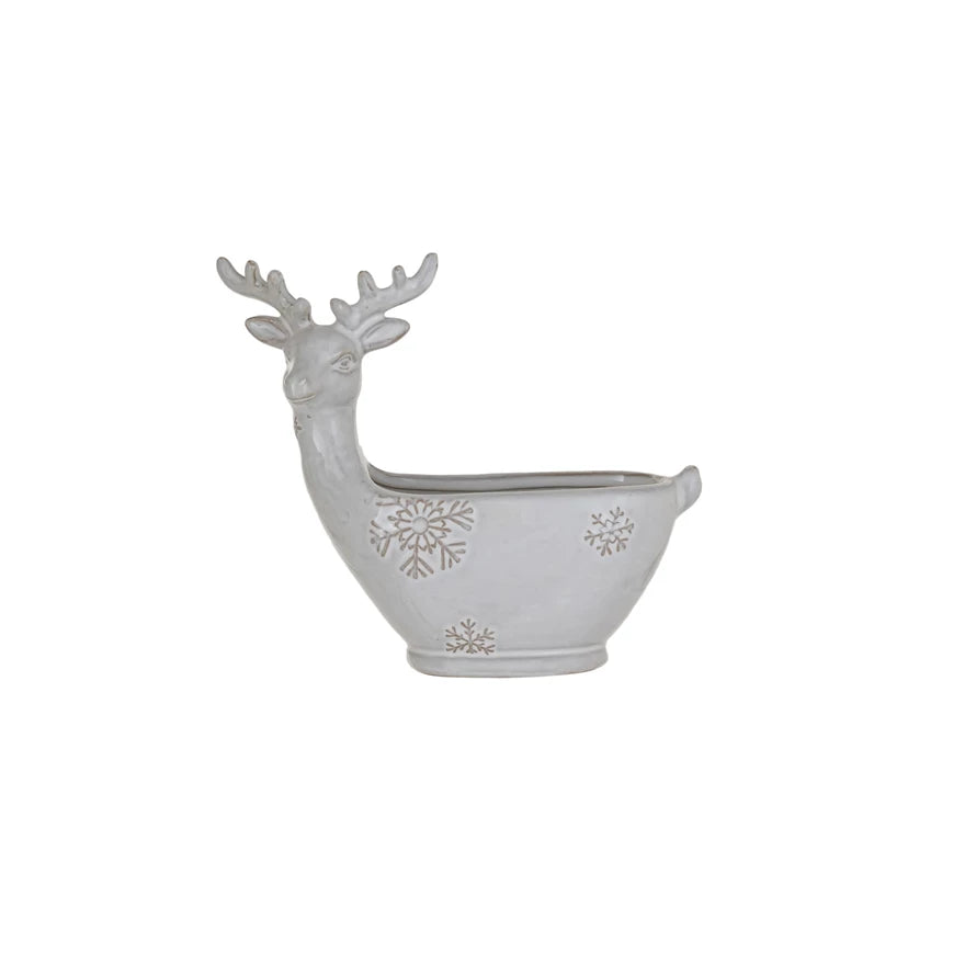 Deer Snowflake Bowl