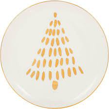 Gold Tree Appetizer Plate