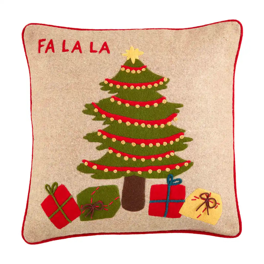 Layered Felt Tree Pillow