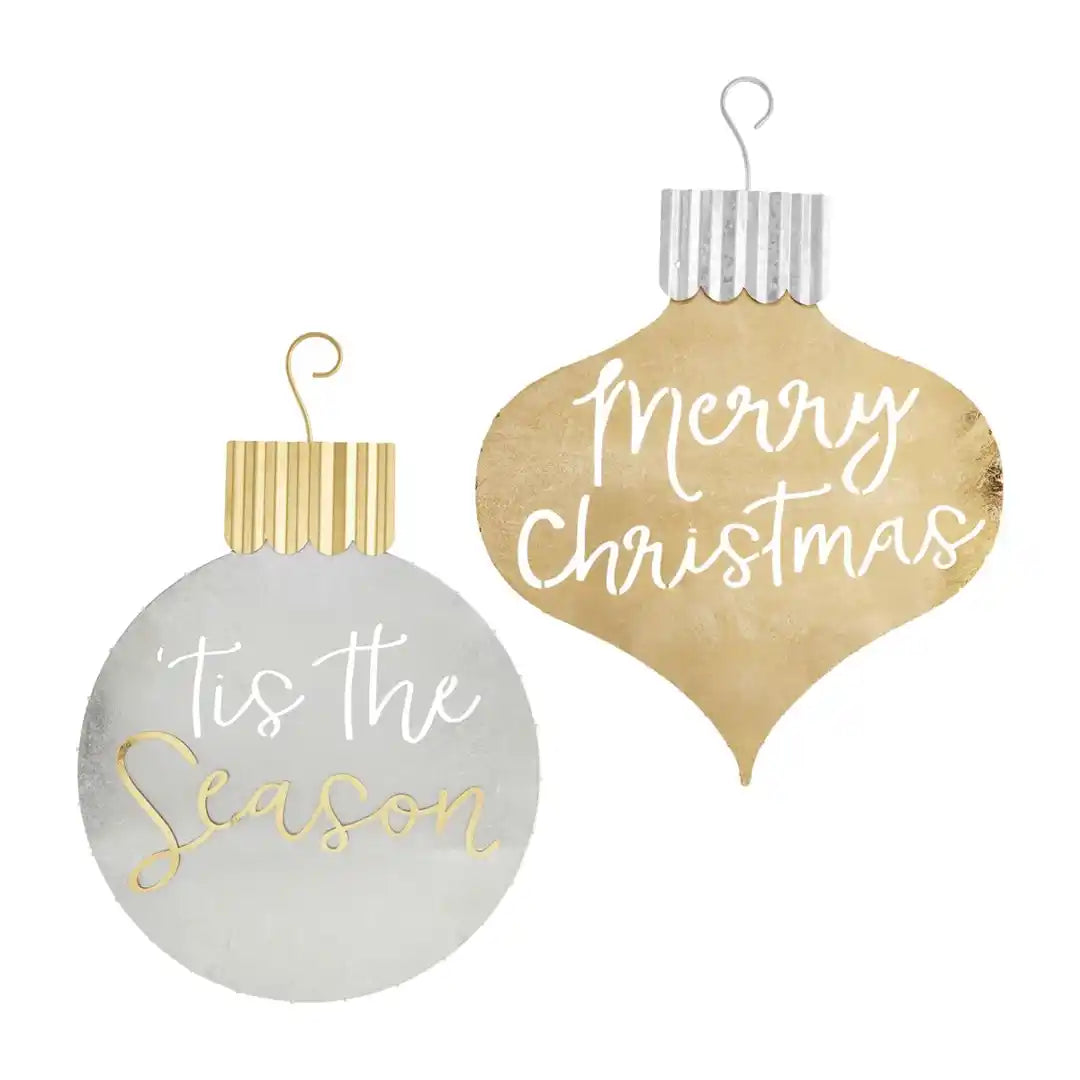Foil Tin Ornament Door Sign