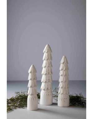 White Carved Trees
