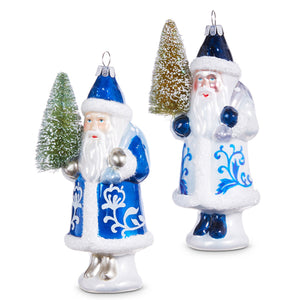 Santa with Tree Ornament
