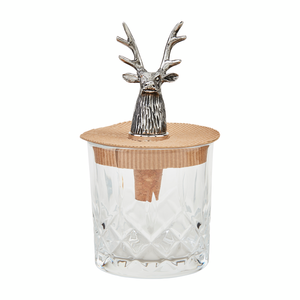 Deer Glass and Bottle Stopper