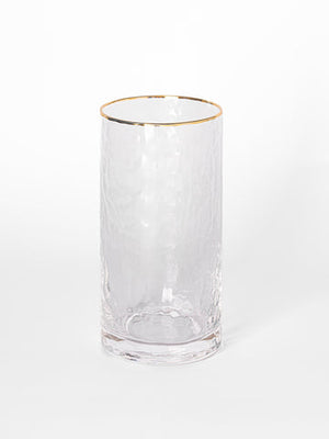 Hammered Clear Water Glass s/o 4