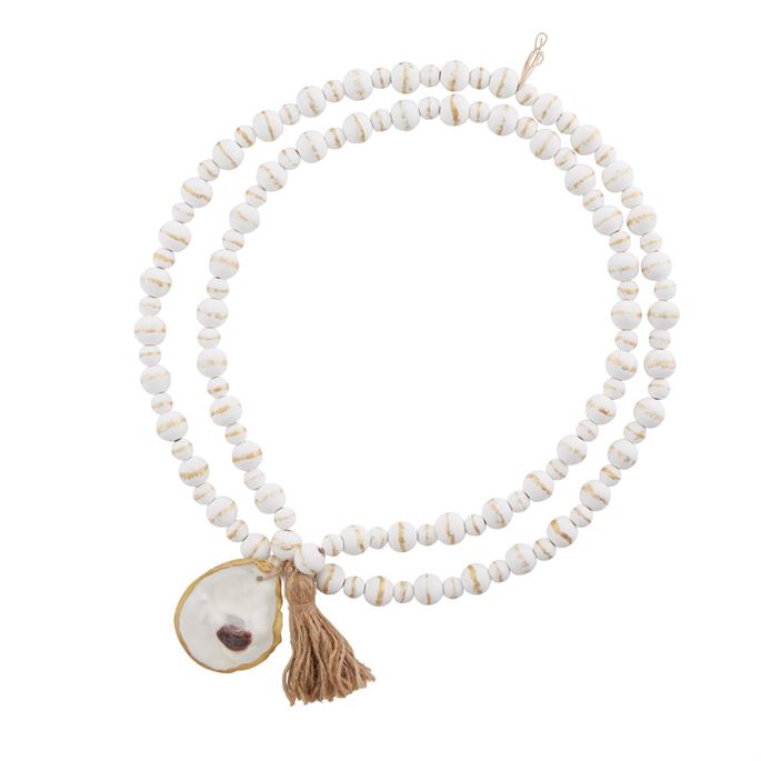 White Oyster Decorative Beads