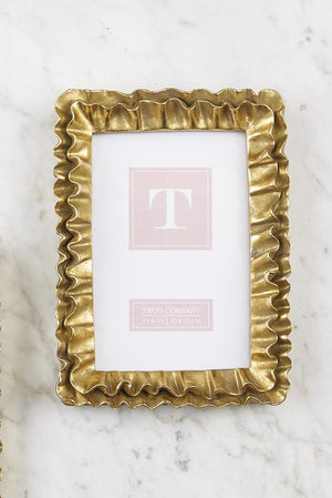 Small Gold Ruffles Frames