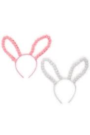 Pom Pom Bunny Ears Headband