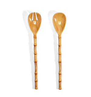 S/2 bamboo touch accent salad server