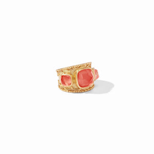 Trieste Statement Ring-coral