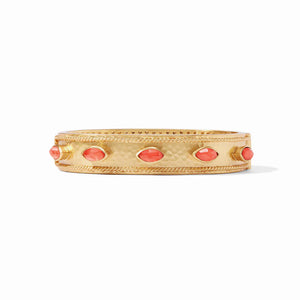 Monaco hinge bangle iridescent coral